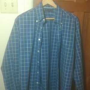 Long Sleeve Button Down Plaid Shirt